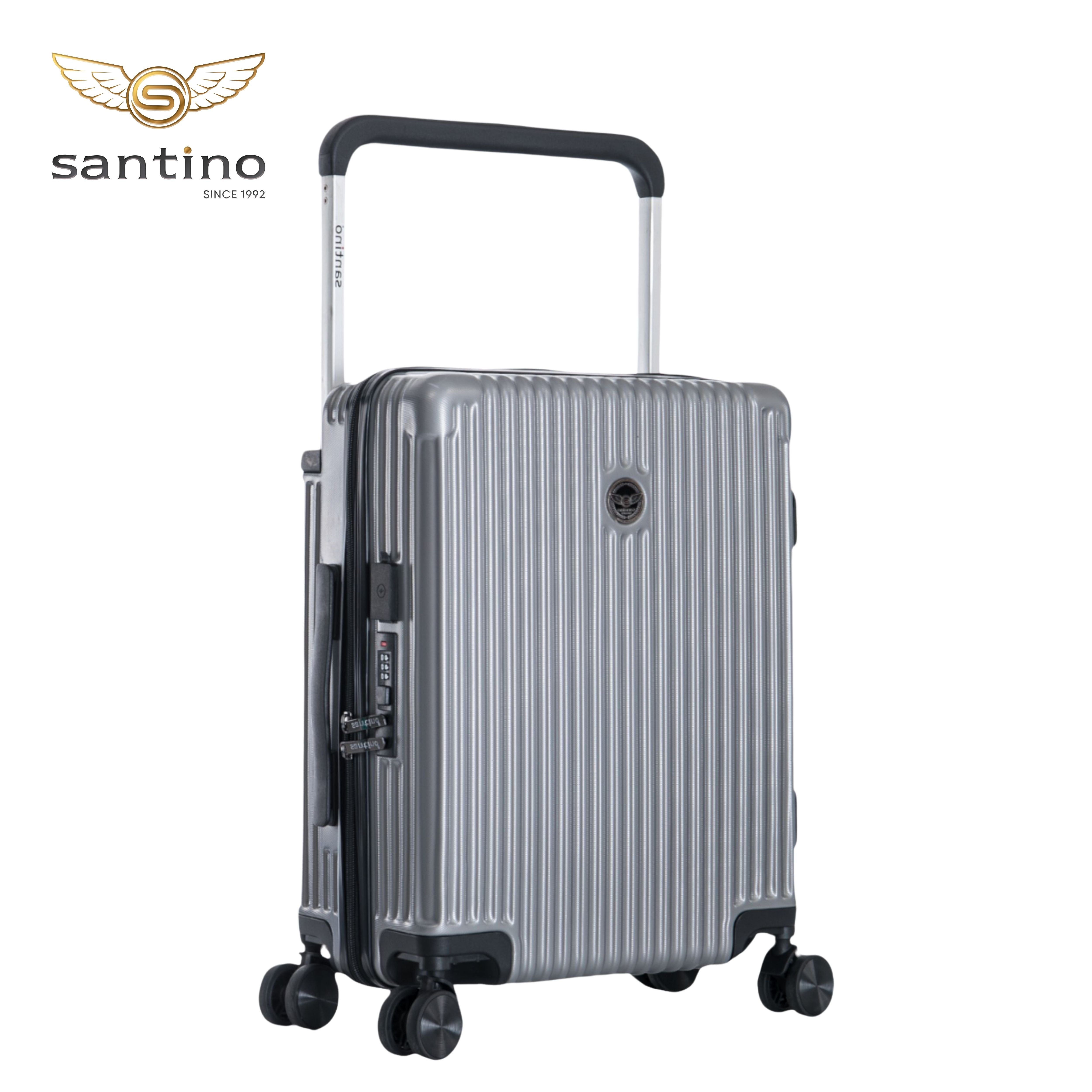 Cronos Rigid 360° Santino Carry-On Suitcase - ABEV701P - Grey