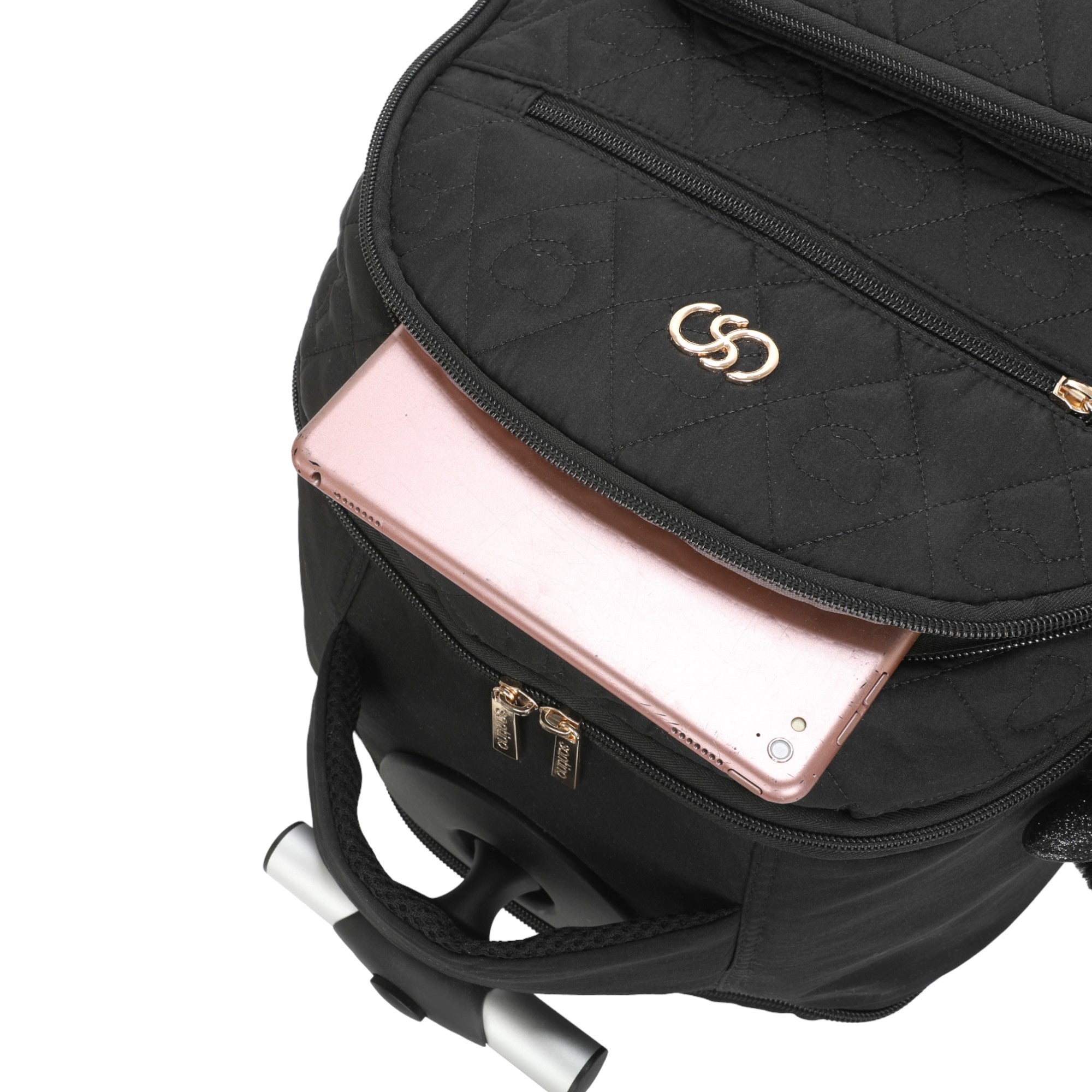 Mochila Notebook Cairo Com Rodas Santino   SAC200U Preto