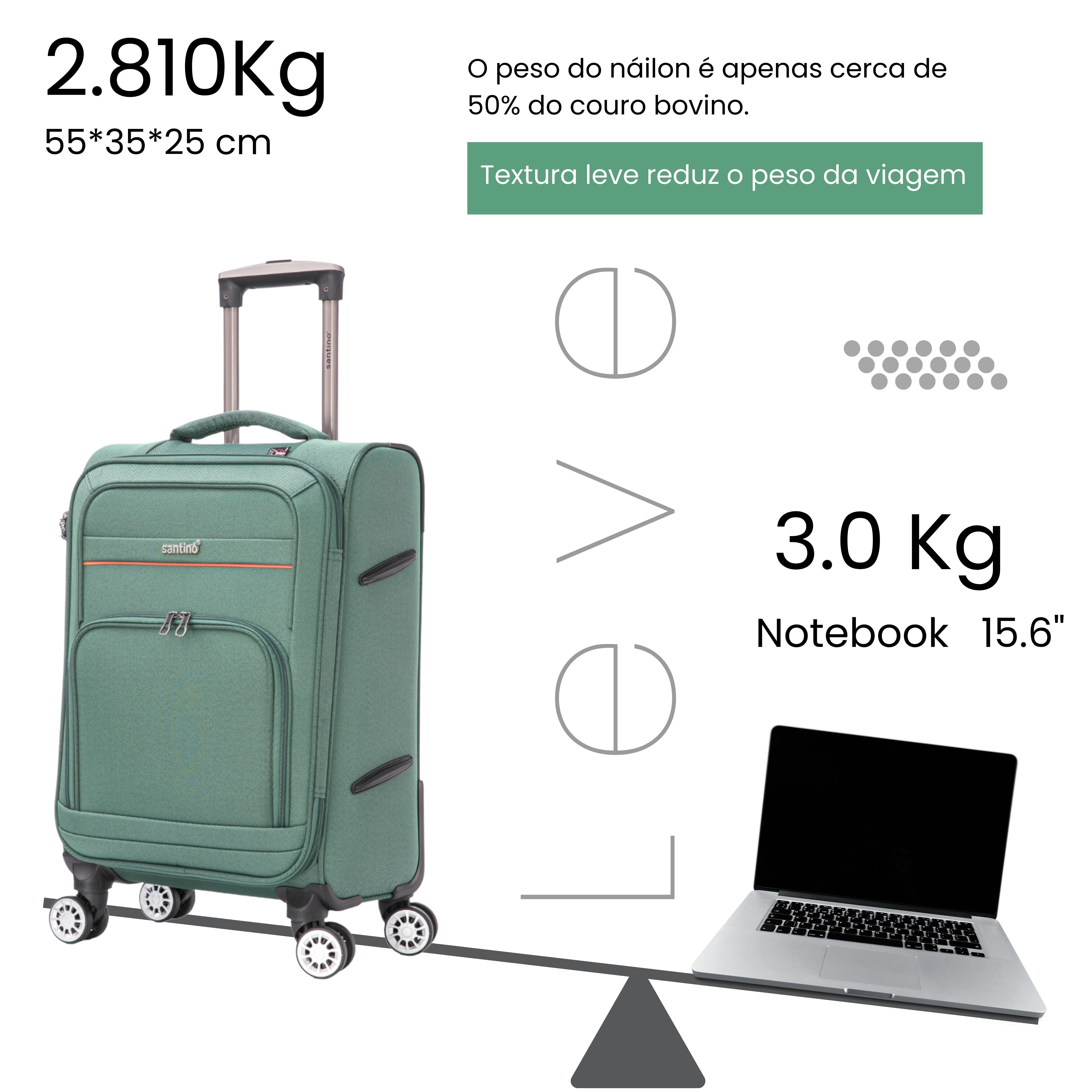 Mala de Bordo Hanói Super Leve Santino - ALKV401P