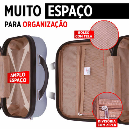 Frasqueira Boston Rígida Santino - SDF223U