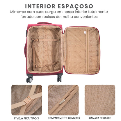 Mala de Viagem Hanói Super Leve Santino M - ALKV401M