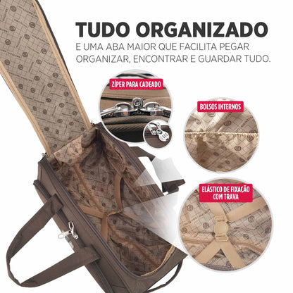 Conjunto Sacola de Viagem Londres Poliéster 3 peças Santino - SLS1J