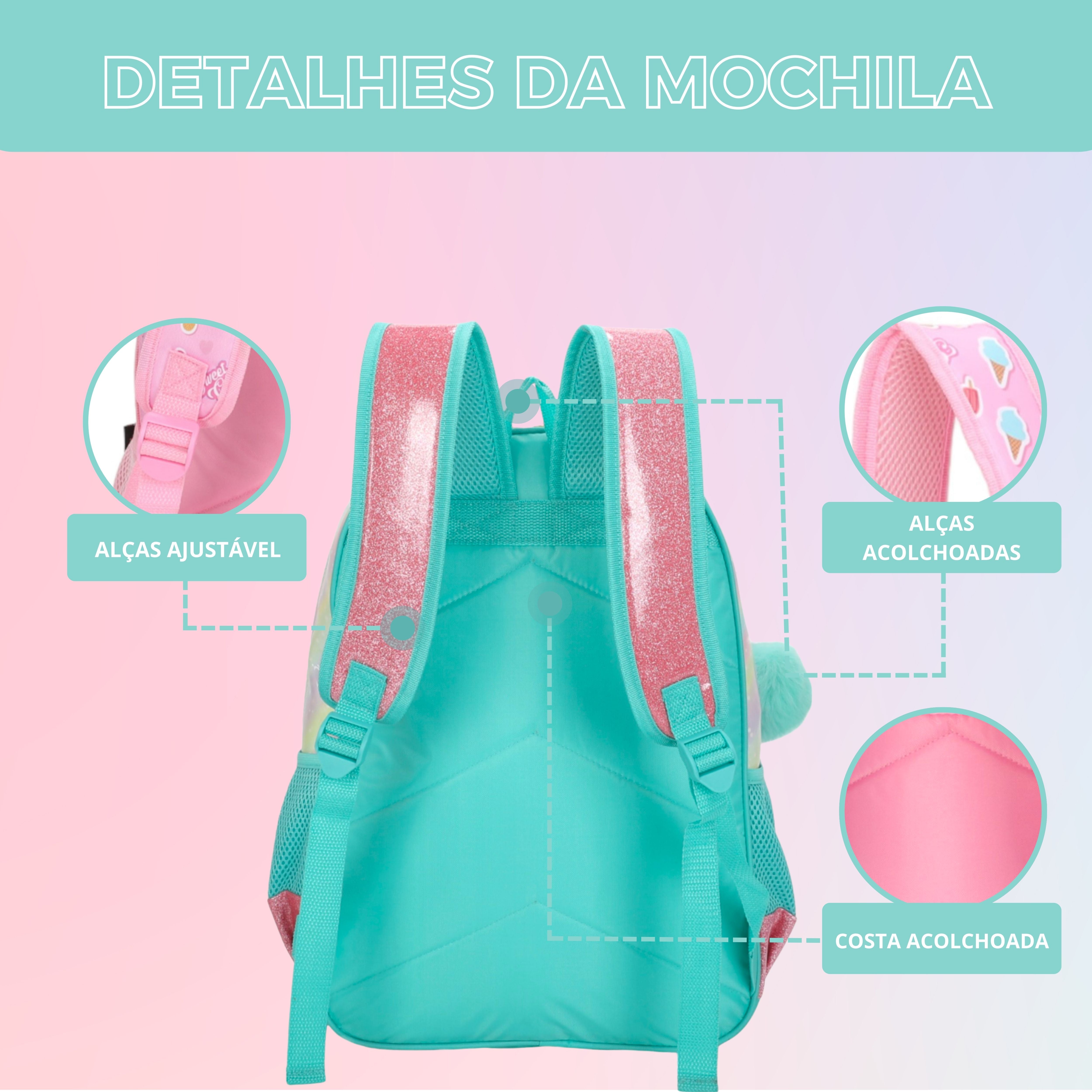 Mochila Infantil Sweet Girl Park by Santino - SGM21U10 -Verde