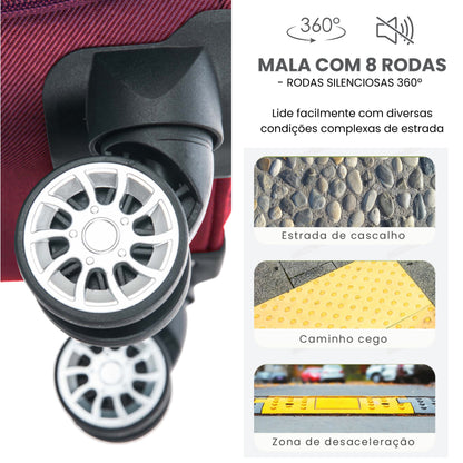 Mala de Bordo Hanói Super Leve Santino - ALKV401P