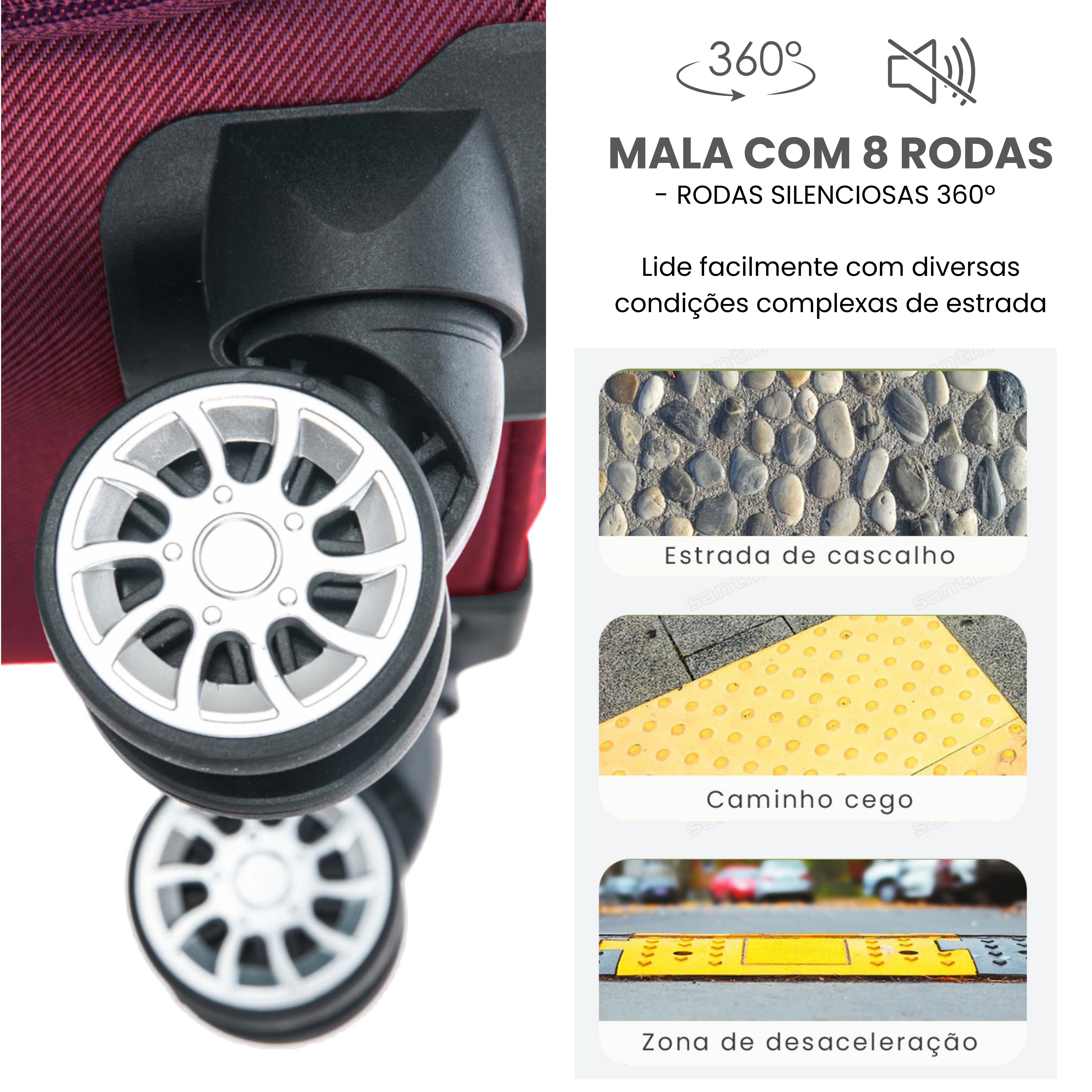 Mala de Bordo Hanói Super Leve Santino - ALKV401P