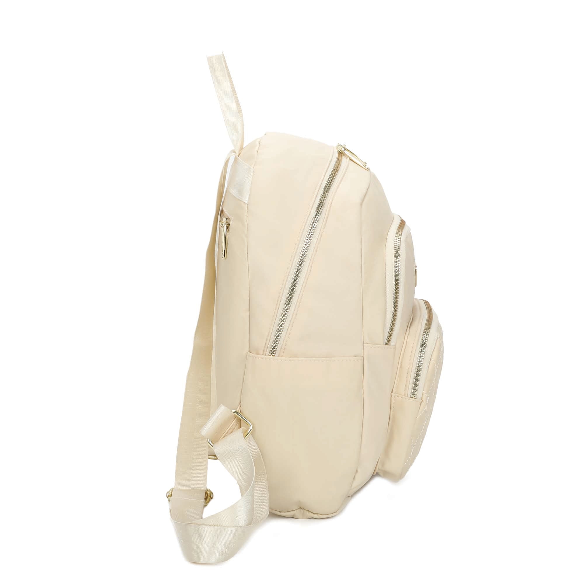 Bolsa Mochila Amarílis Nylon Santino Bege SAB412U06