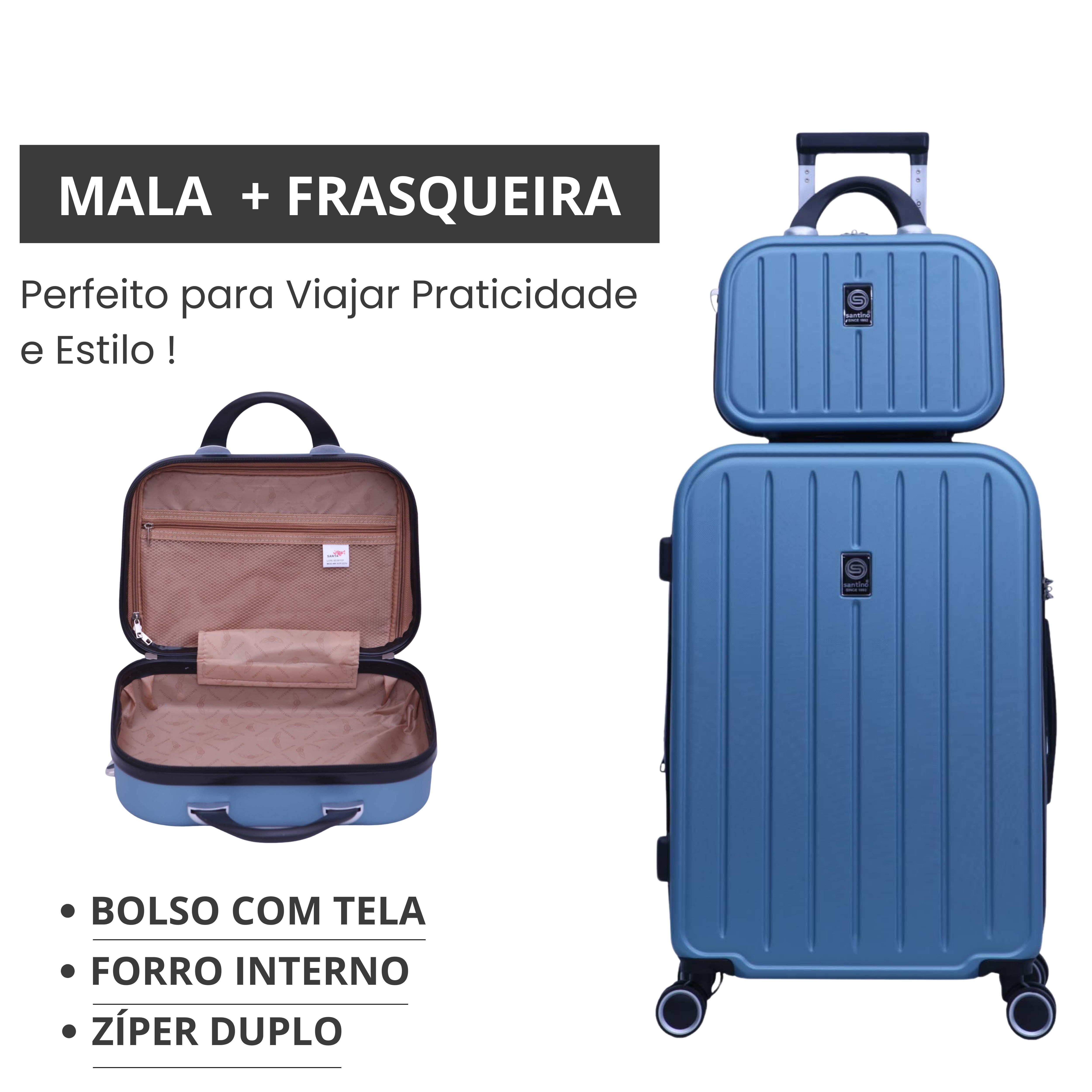 Frasqueira Chicago Rígida Santino - SDF222U