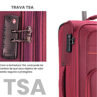 Mala de Viagem Hanói Super Leve Santino M - ALKV401M