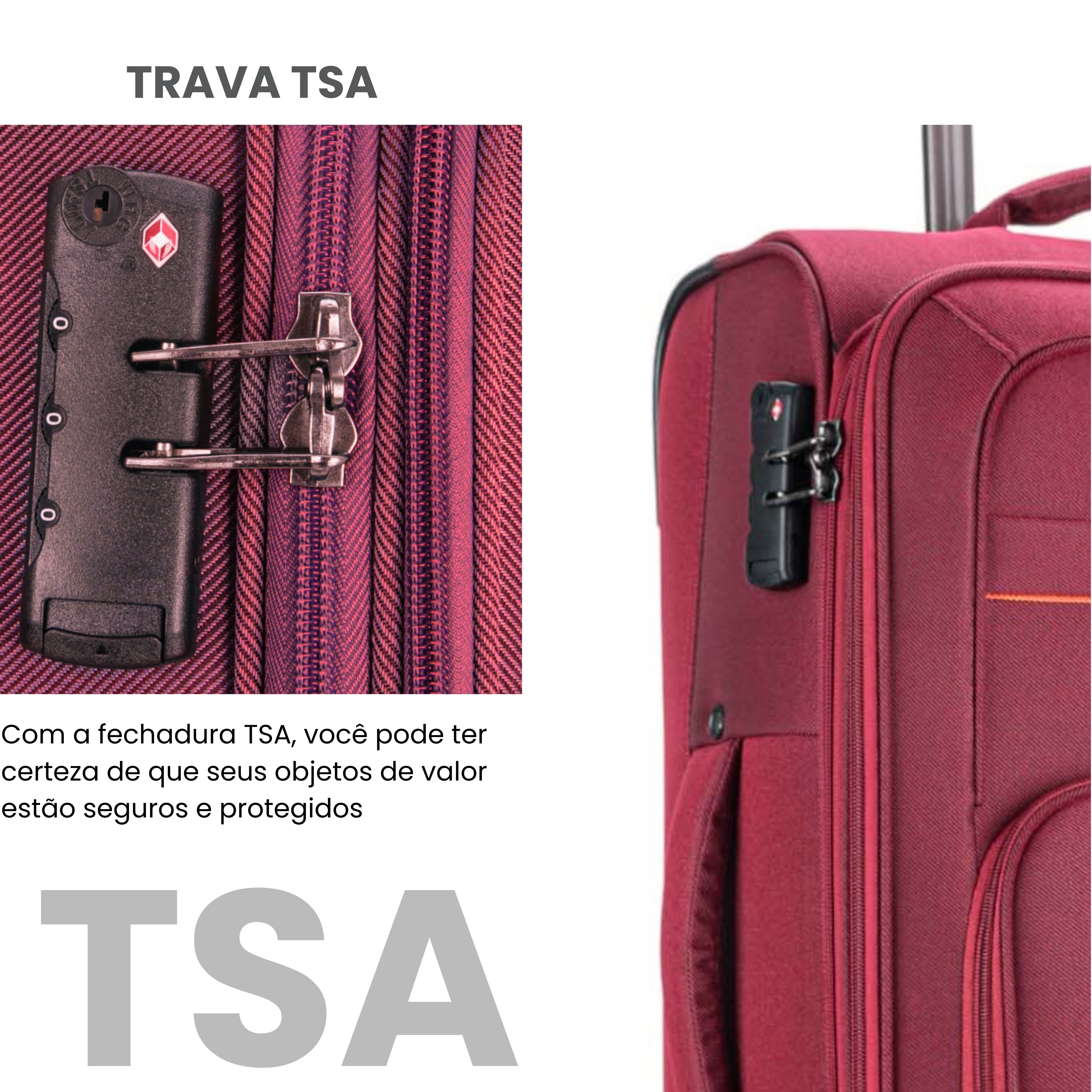 Mala de Viagem Hanói Super Leve Santino M - ALKV401M