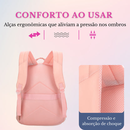 Bolsa Mochila Grace Santino - SAB414U62 - Rosa Claro