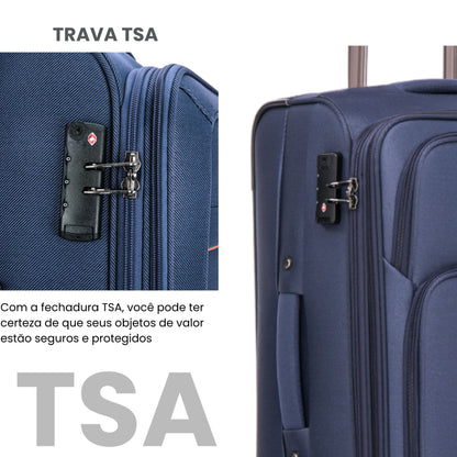 Mala de Viagem Little Havana Super Leve 360° Santino G - ALKV501G