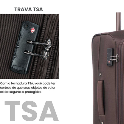 Mala de Viagem Little Havana Super Leve 360° Santino G - ALKV501G