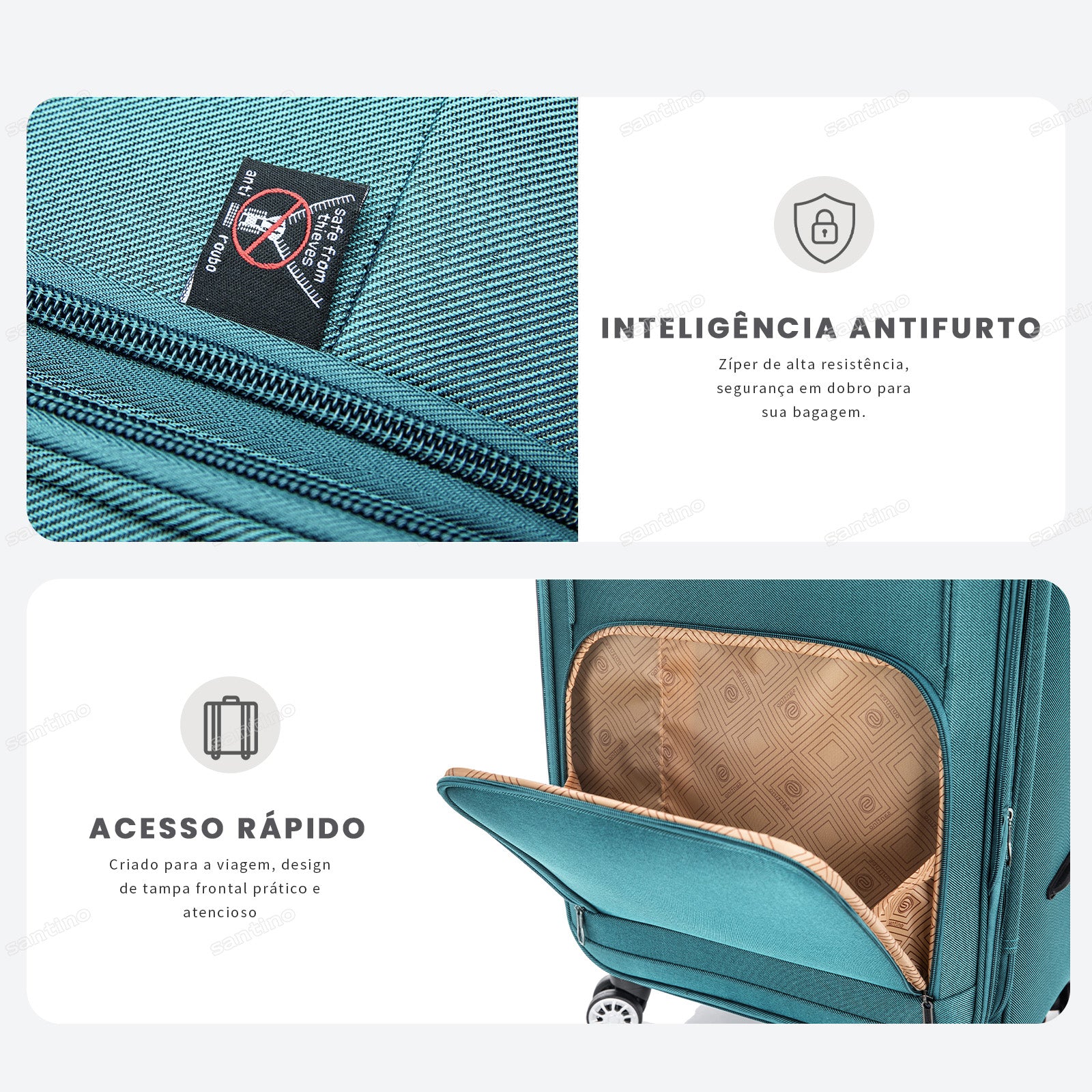 Mala de Viagem Hanói Super Leve Santino M - ALKV401M