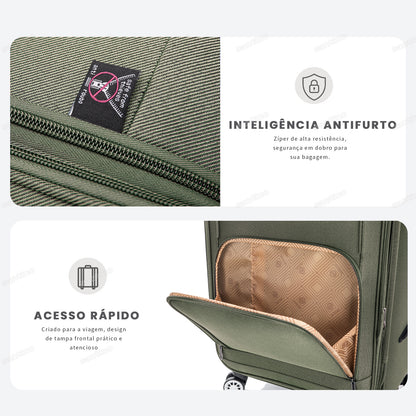 Mala de Viagem Little Havana Super Leve 360° Santino G - ALKV501G