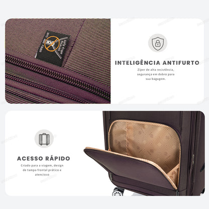 Mala de Viagem Little Havana Super Leve 360° Santino G - ALKV501G