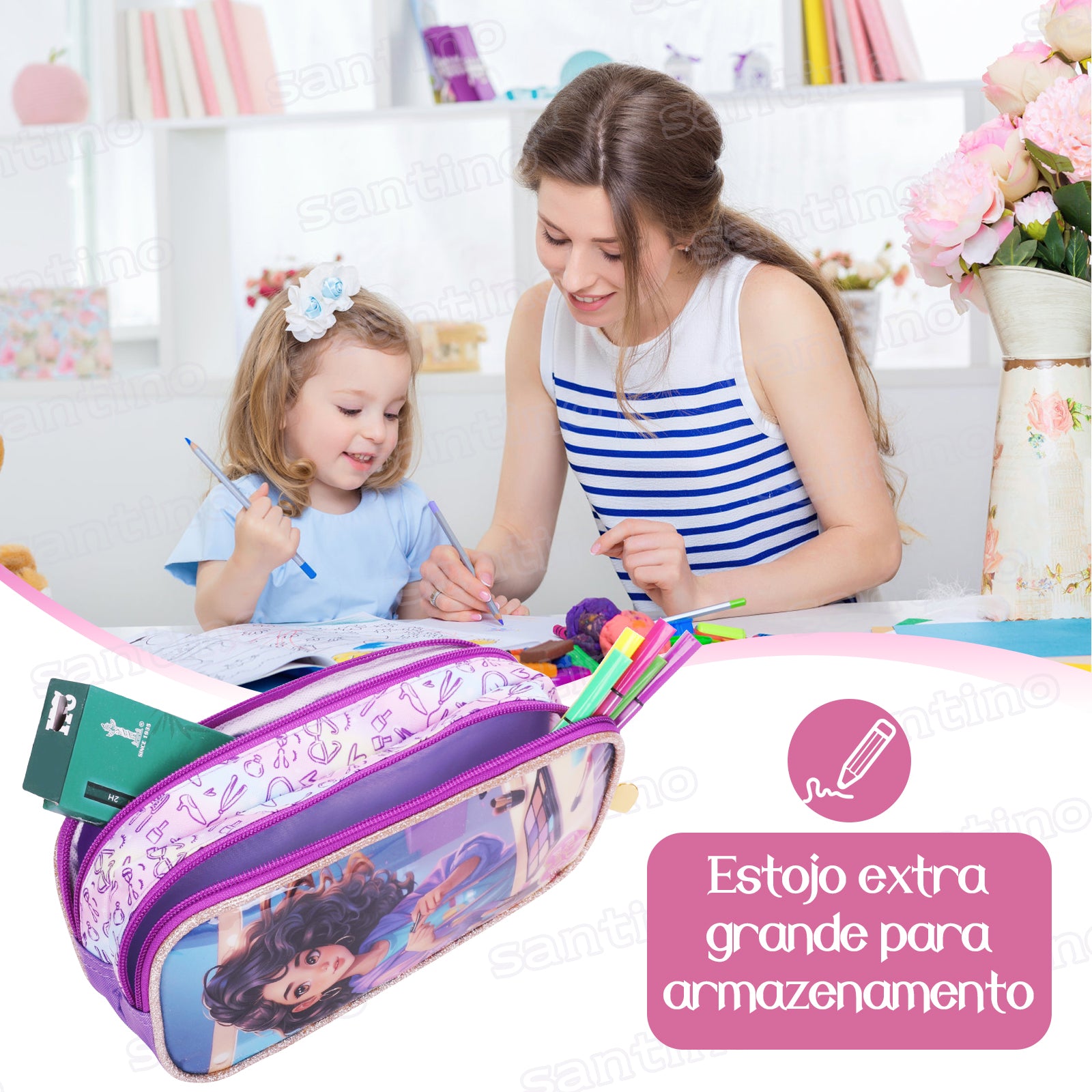 Kit Infantil Sweet Girl Makeup by Santino - SGK24U