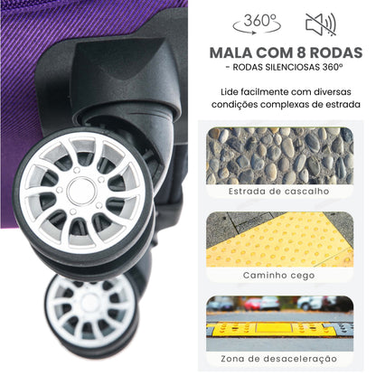 Mala de Viagem Little Havana Super Leve 360° Santino G - ALKV501G