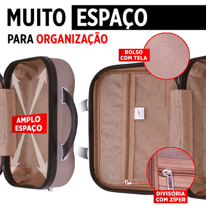 Frasqueira Boston Rígida Santino - SDF223U