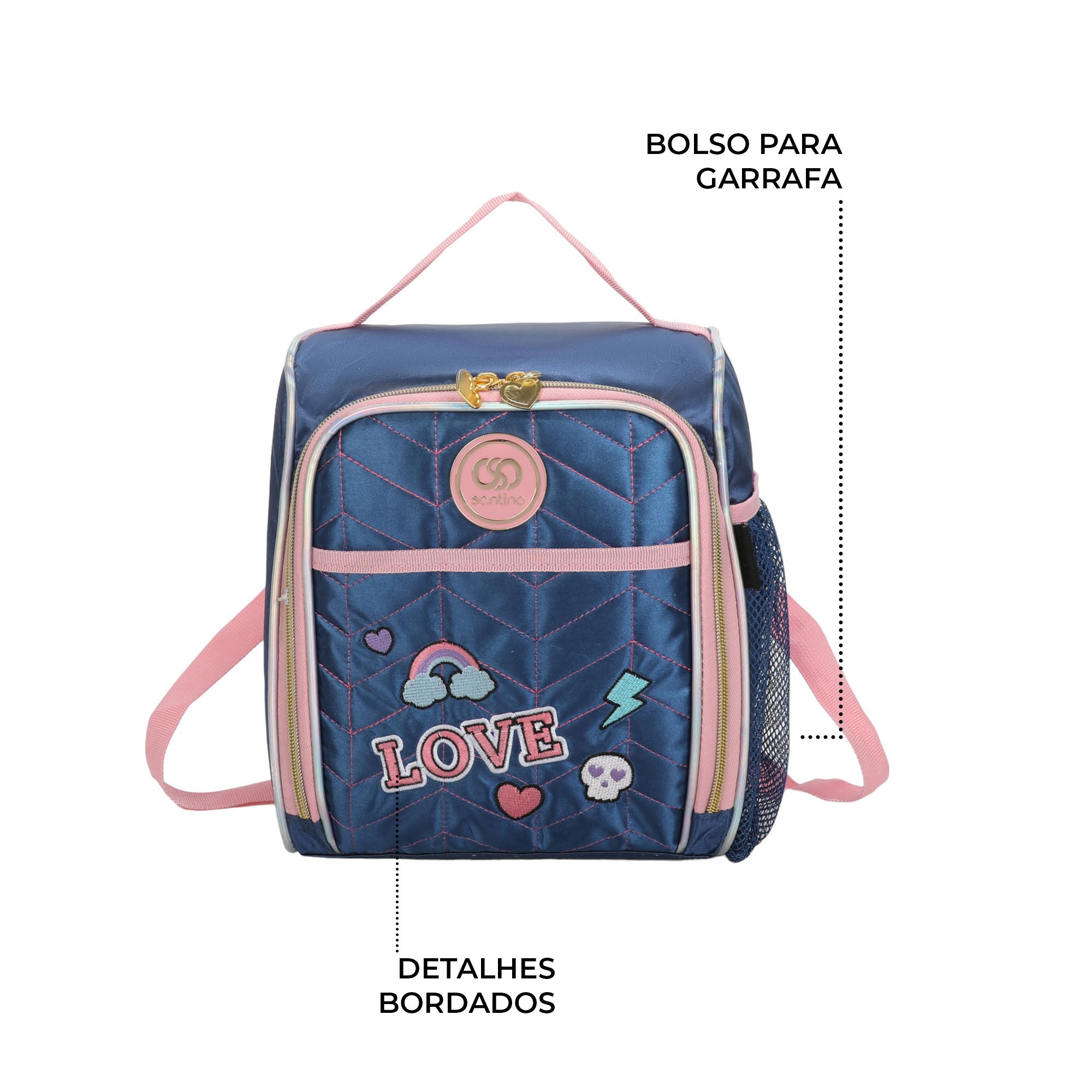 Lancheira Sweet Girl Pop Style by Santino Pol SAL232U Azul