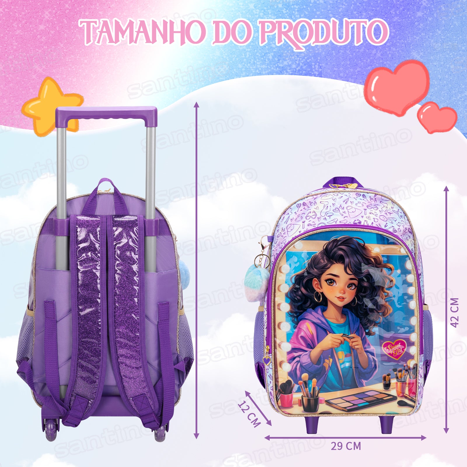 Kit Infantil Sweet Girl Makeup by Santino - SGK24U