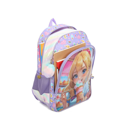 Sweet Girl Ice Cream by Santino Children's Backpack - SGM20U - Lílas