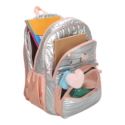 Mochila Sweet Girl Silver Wish by Santino Poliéster SAM233U Rosa Claro