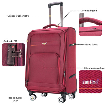 Mala de Viagem Hanói Super Leve Santino M - ALKV401M
