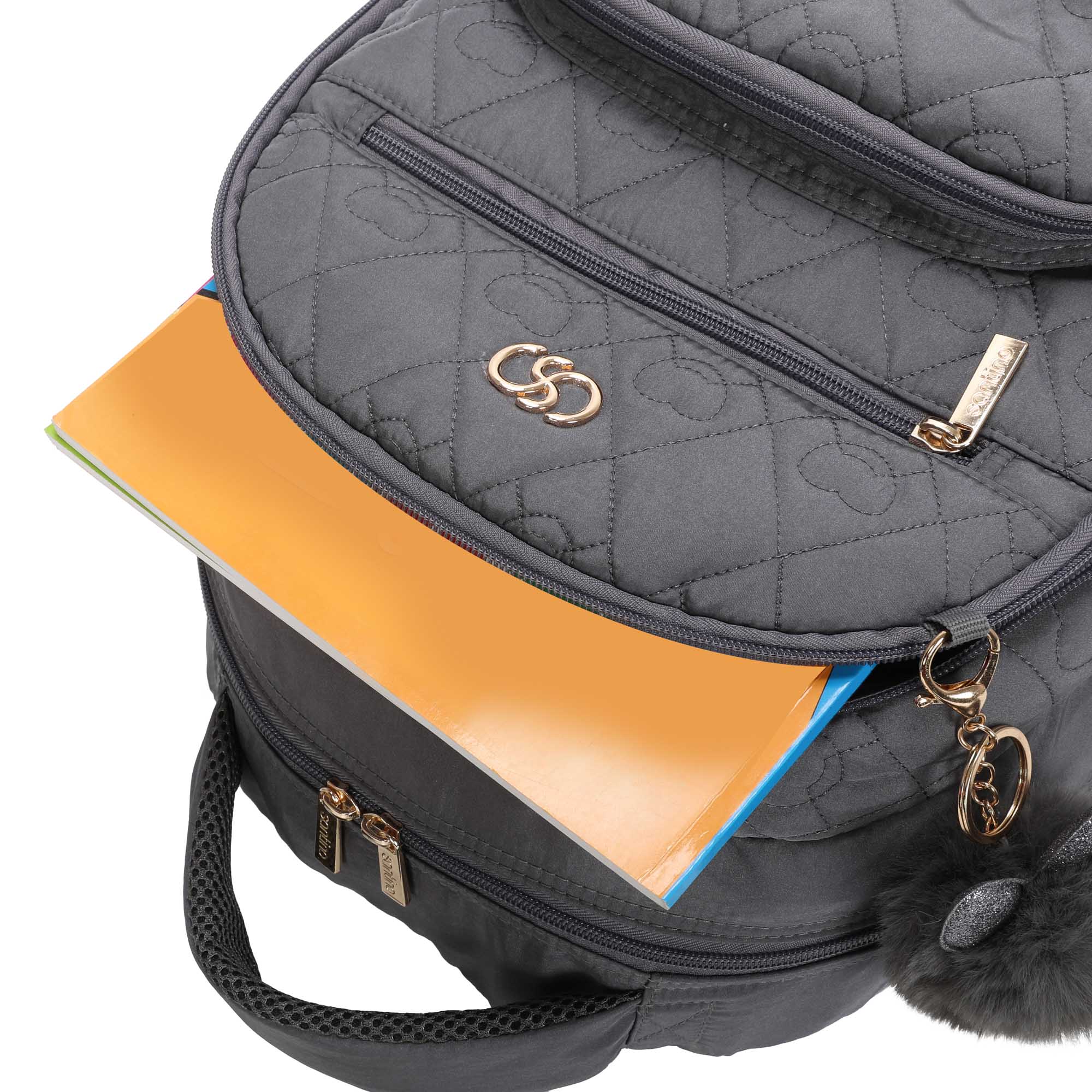 Mochila Juvenil Cairo  Santino - SAM200U - Cinza