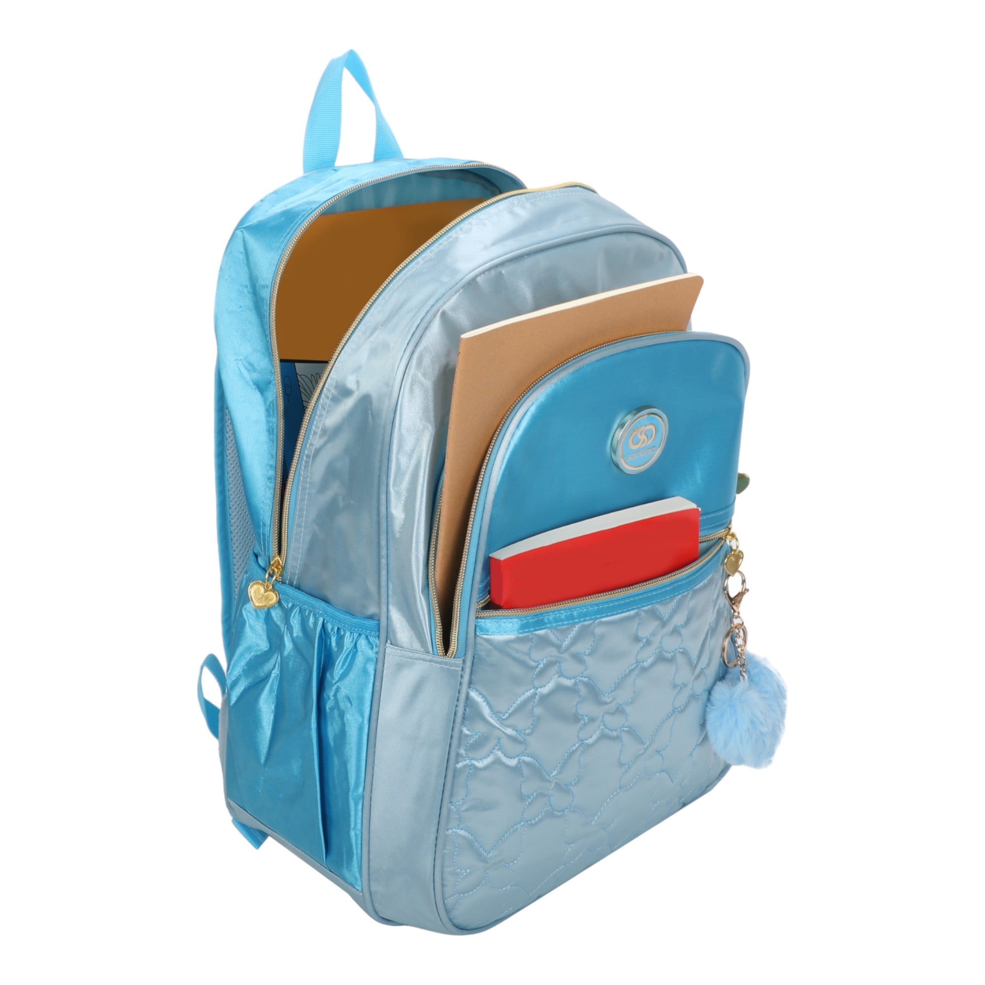 Mochila Sweet Girl Butterfly by Santino Poliéster SAM230U Azul Claro