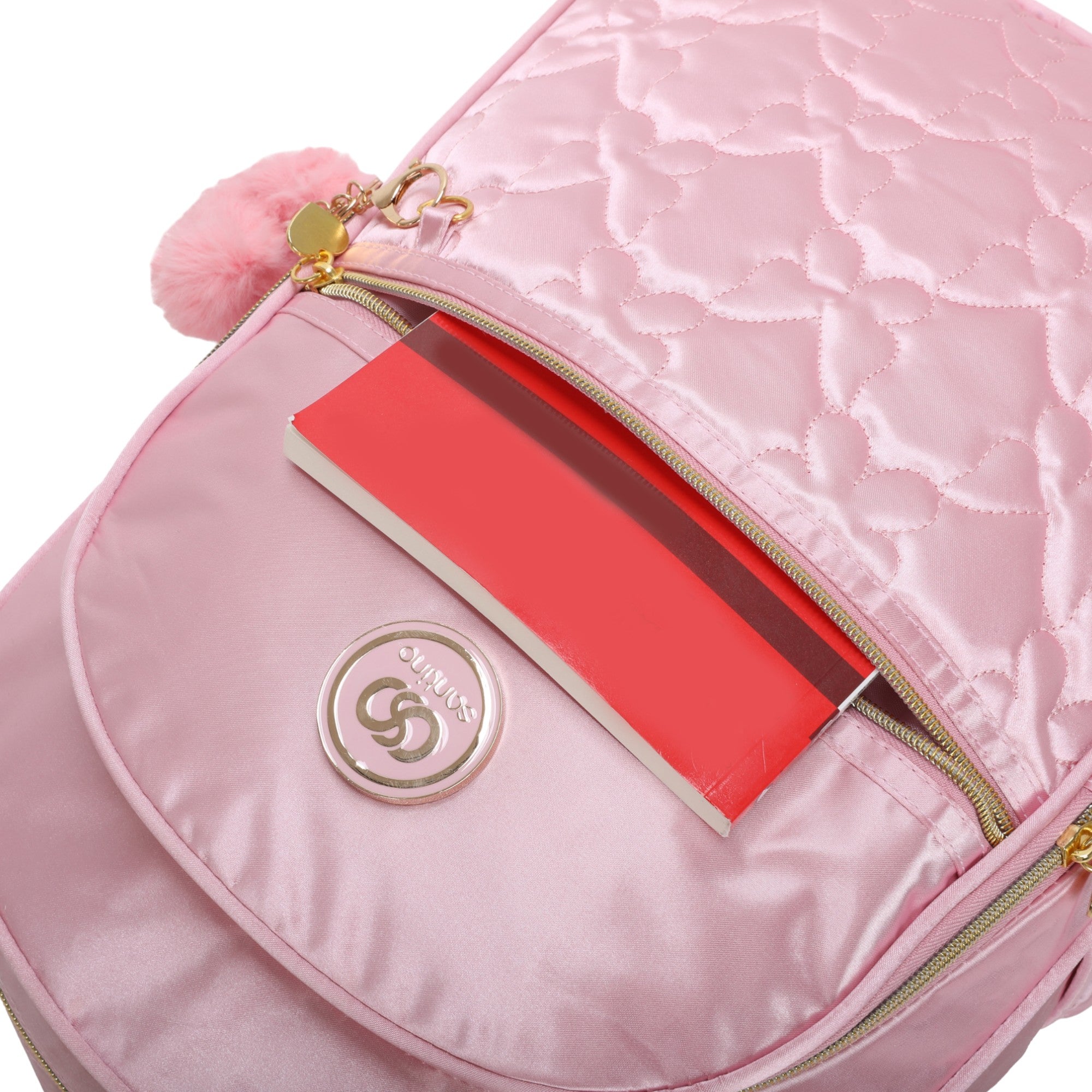 Mochila Sweet Girl Butterfly by Santino Poliéster SAM230U Rosa