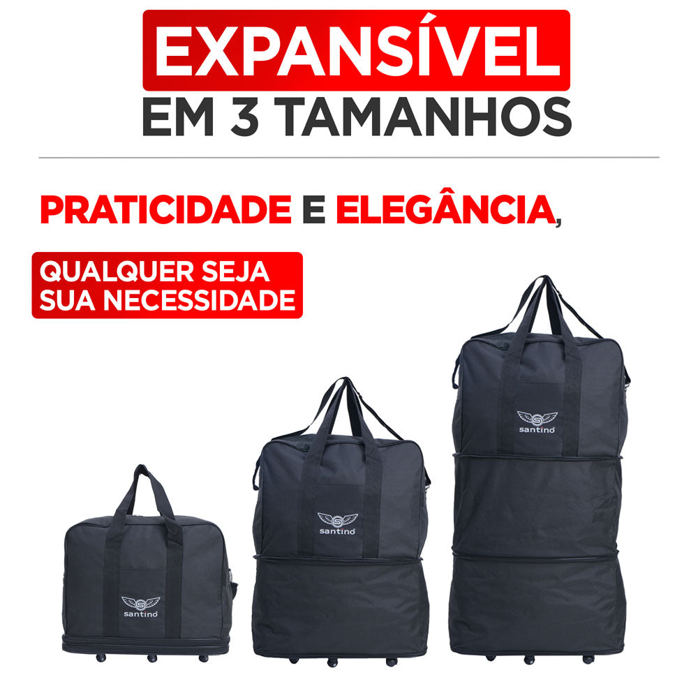 Sacola de Viagem Olinda Poliéster 6 Rodas Santino G ORS191U