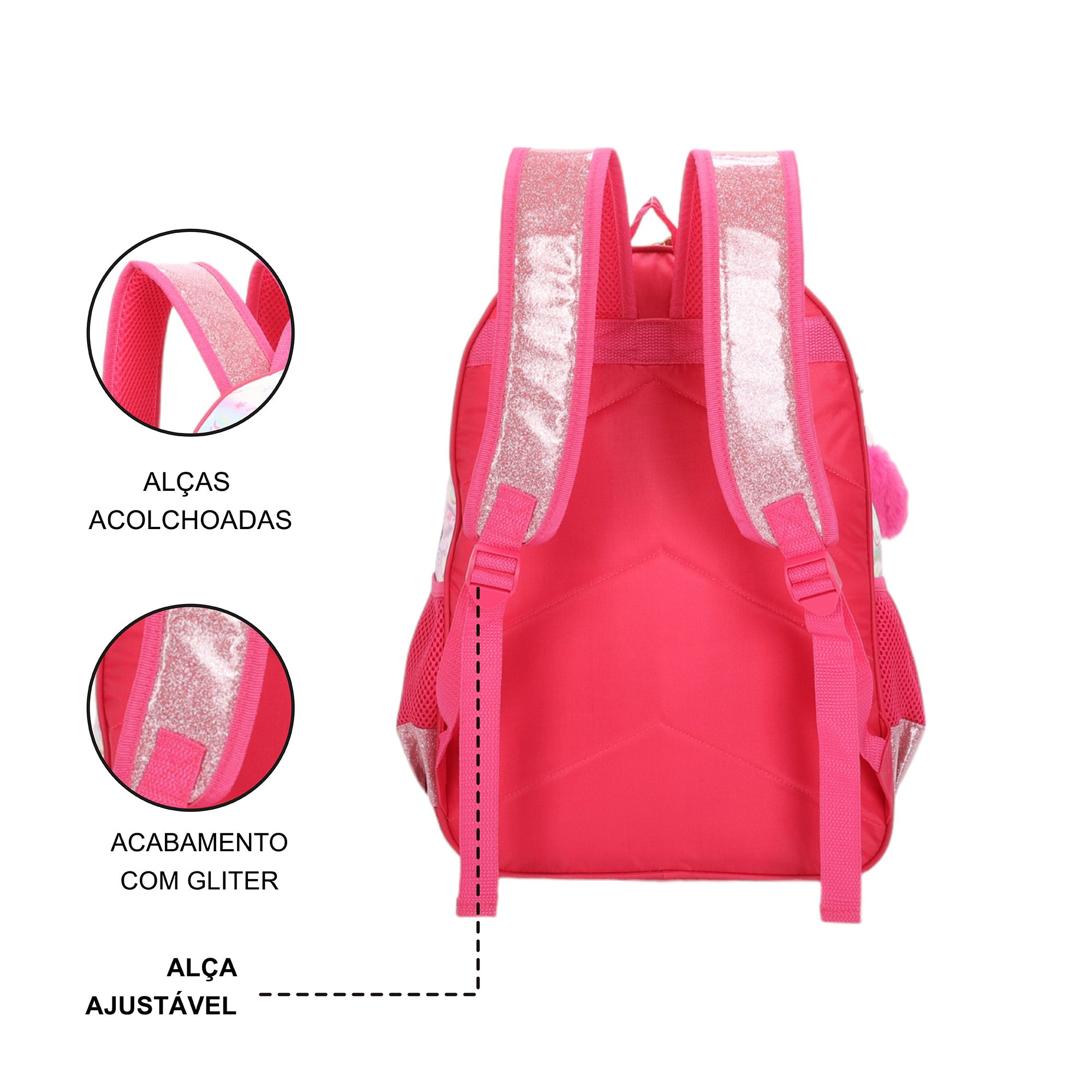 Mochila Sweet Girl Unicorn by Santino - SGM22U - Pink