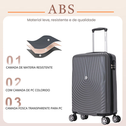Santino 360° Berlin Hardside Carry-On Suitcase - AHSV206P