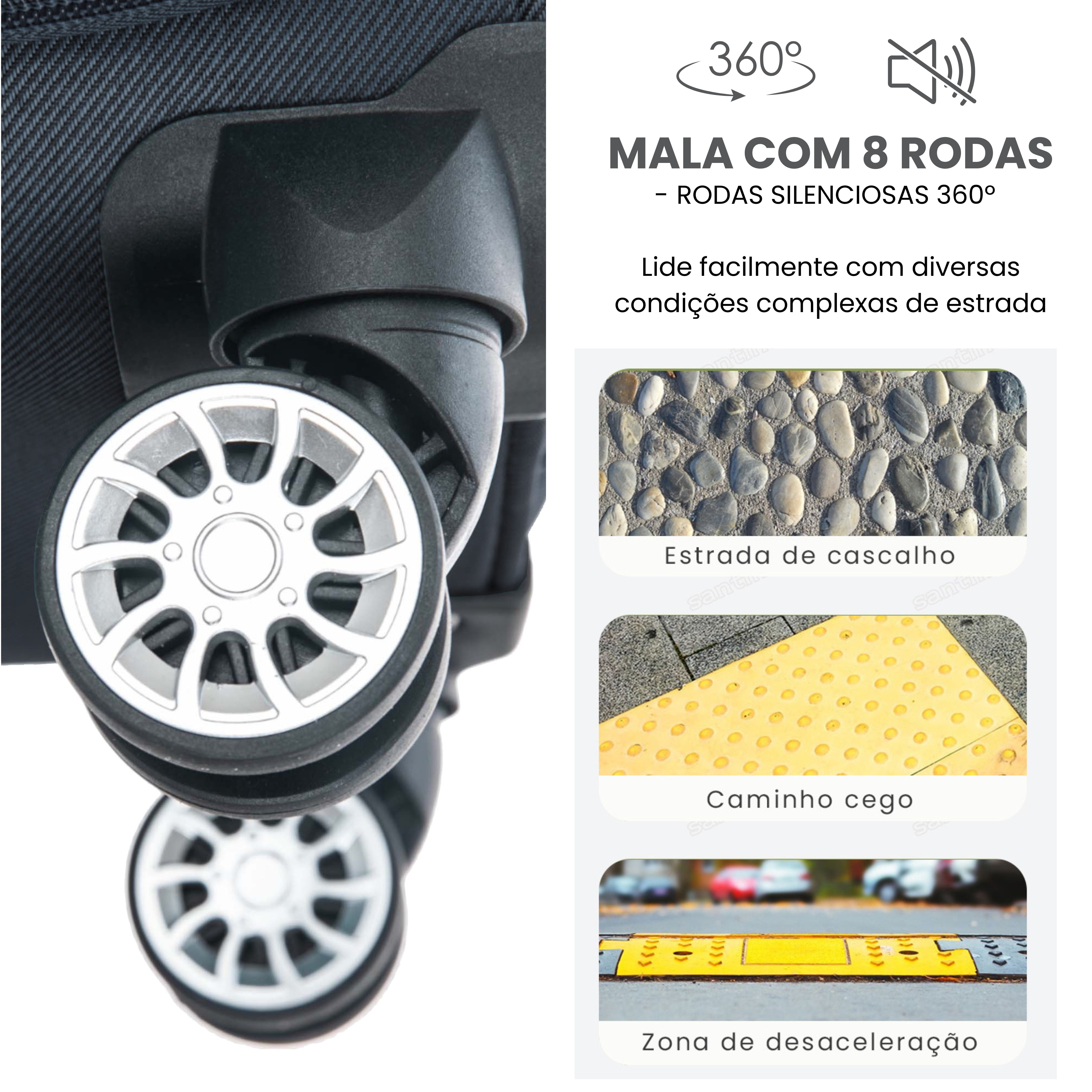 Mala de Bordo Hanói Super Leve Santino - ALKV401P