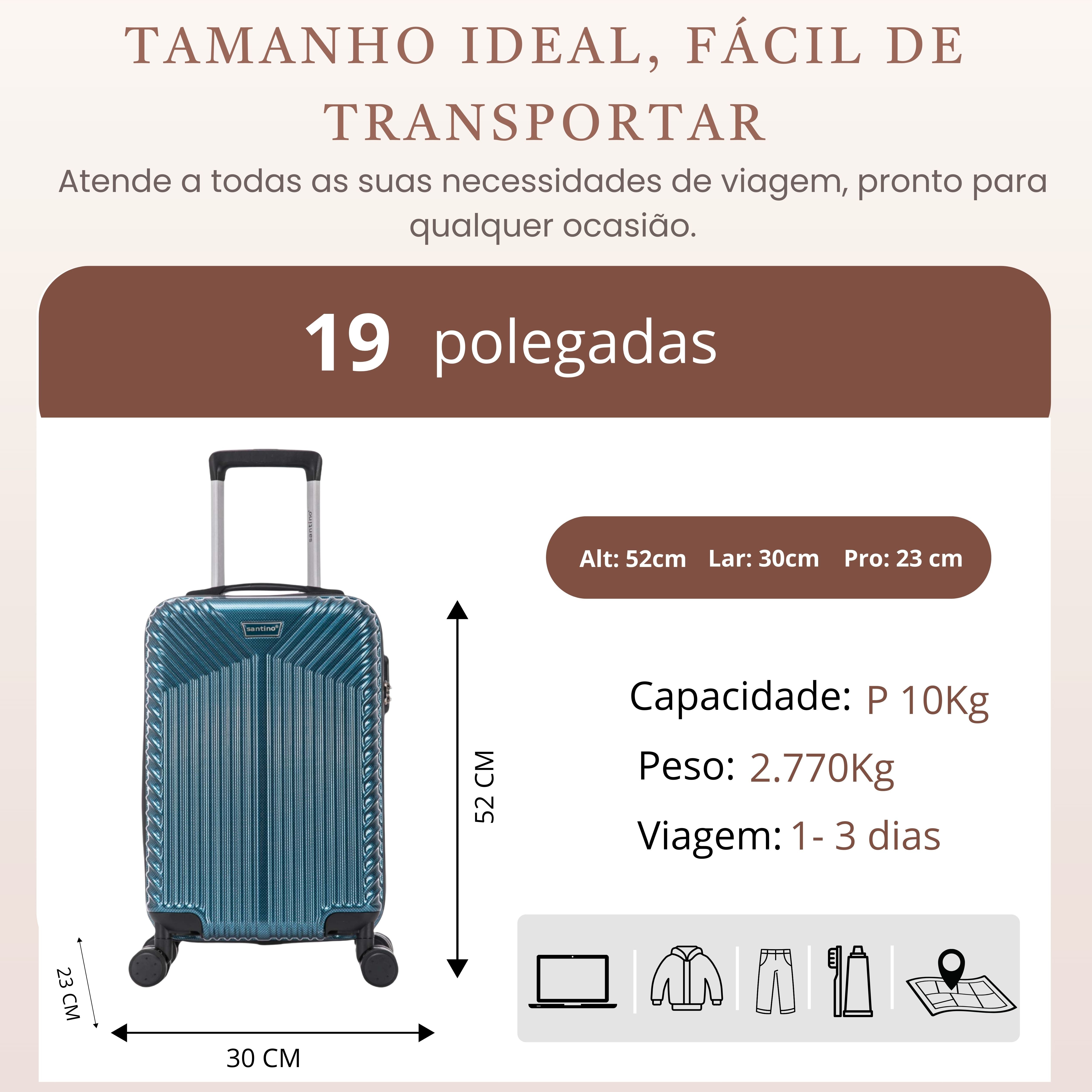 Santino Brooklyn Bridge PVC 360° Suitcase AMZV501P