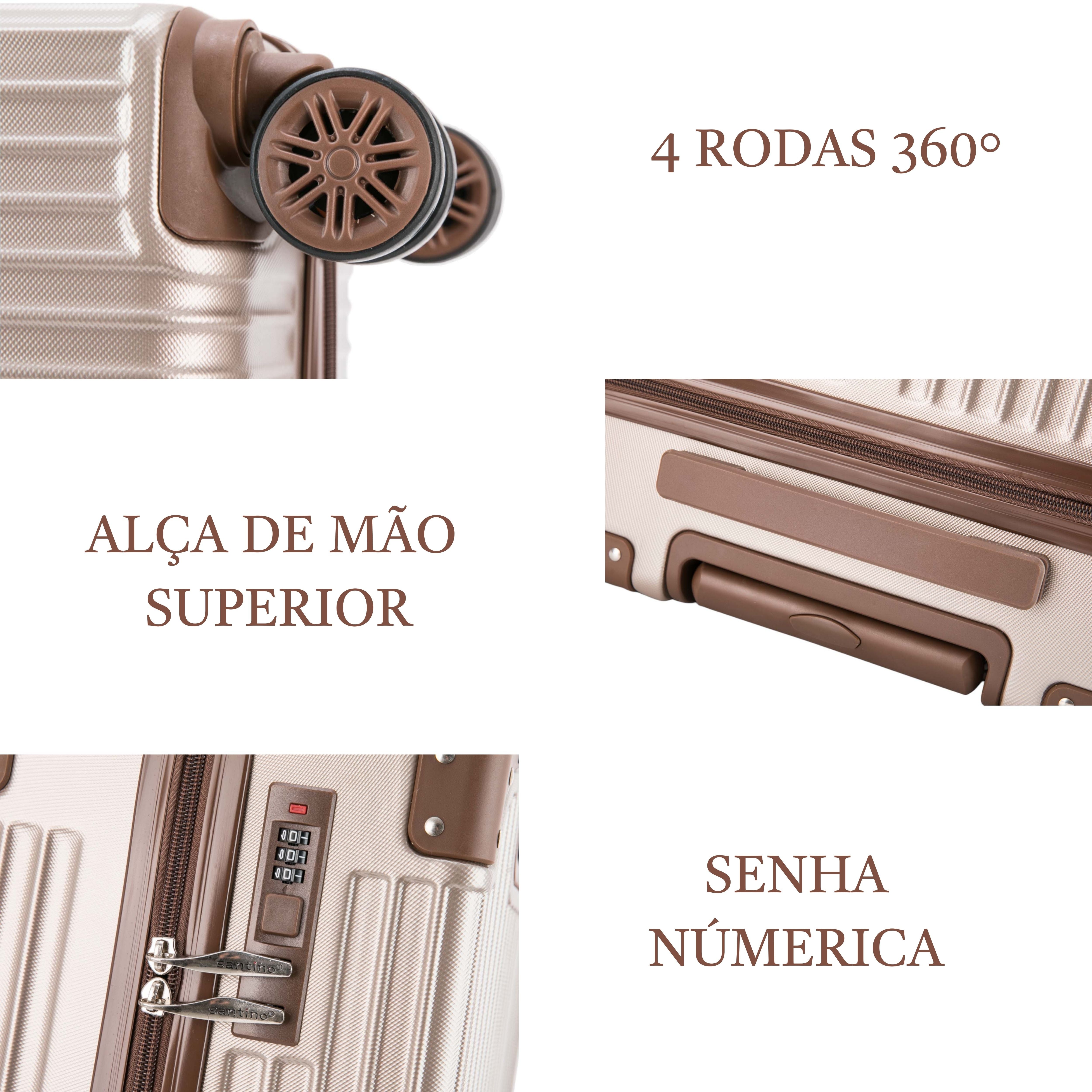 Mala de Viagem Palazzio Rígida 360° Santino G - APLV191G