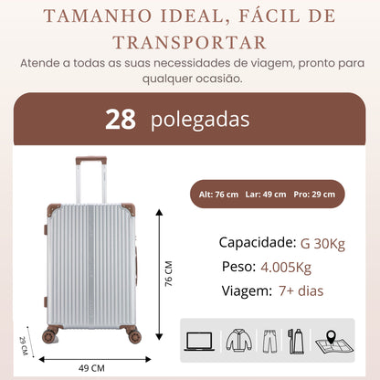 Mala de Viagem Palazzio Rígida 360° Santino G - APLV191G