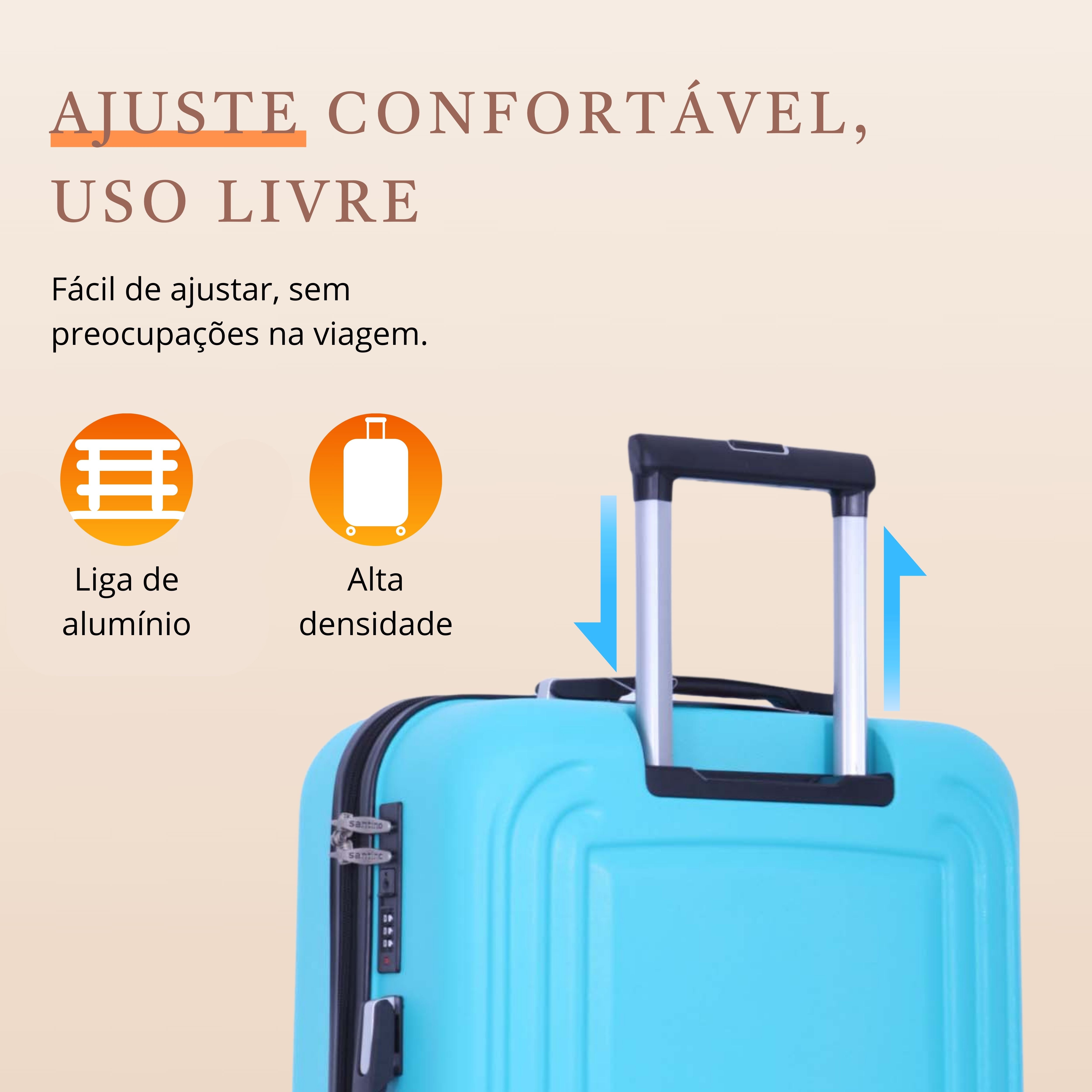 Mala de Viagem Panteão Rígida 360° Santino  M - ASDV502M