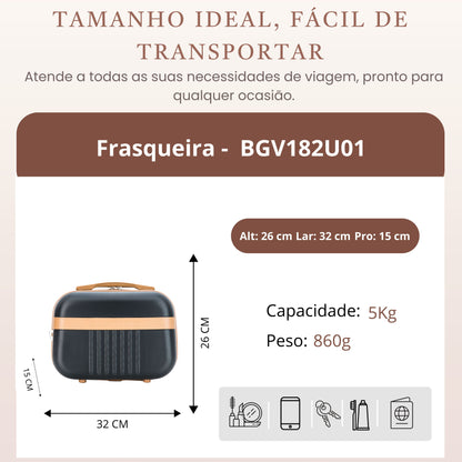 Frasqueira Athena Rígida Santino - BGF182U