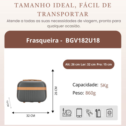 Frasqueira Athena Rígida Santino - BGF182U