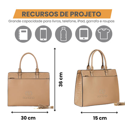 Pasta notebook Feminina Office PU Santino - HYP001U