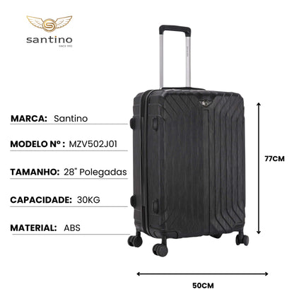 Conjunto de Malas Liberty Statue 3 Pç Rígida Santino MZV502J