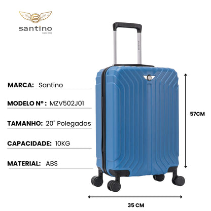 Conjunto de Malas Liberty Statue 3 Pç Rígida Santino MZV502J