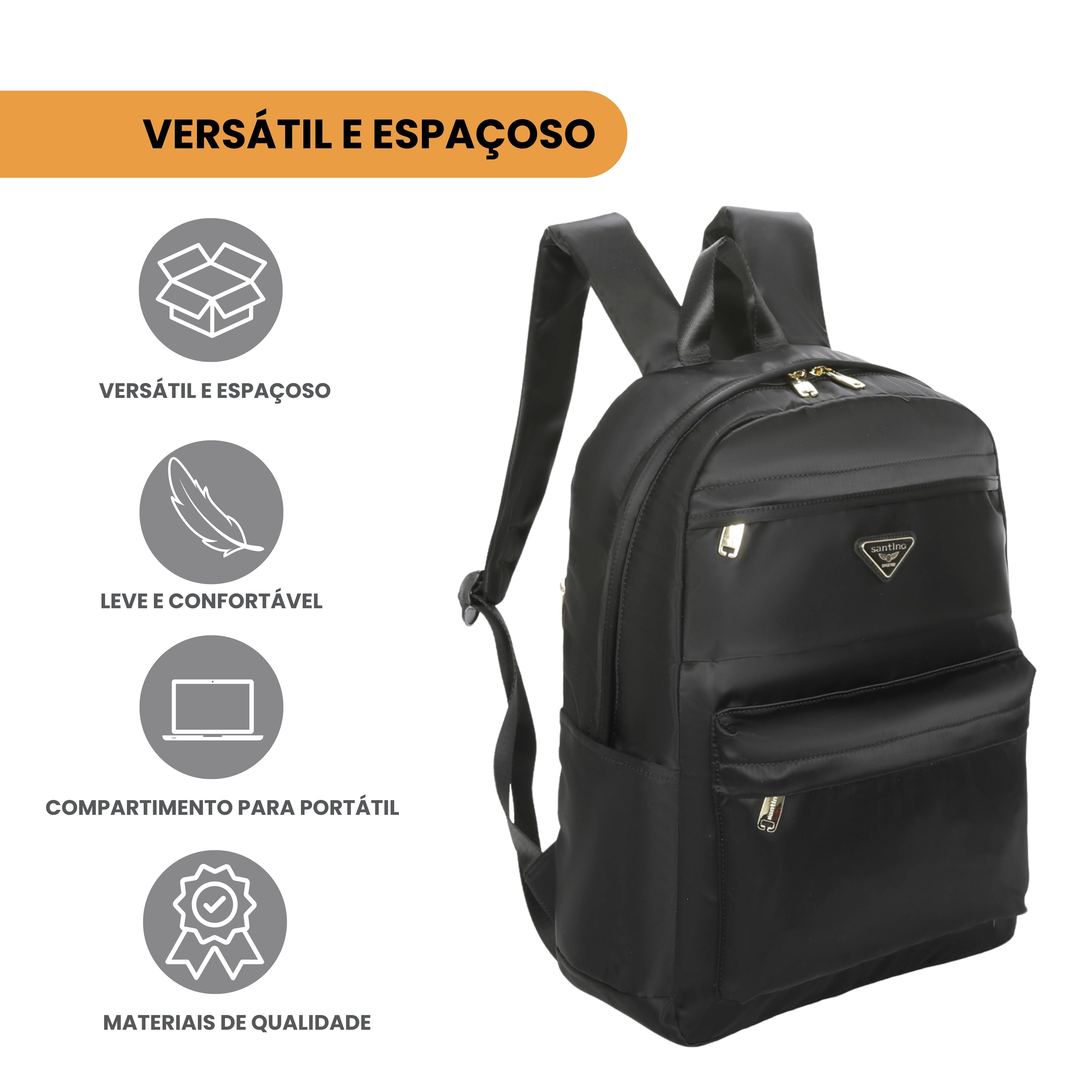 Blossom Santino Backpack Bag - SAB409U01 - Black