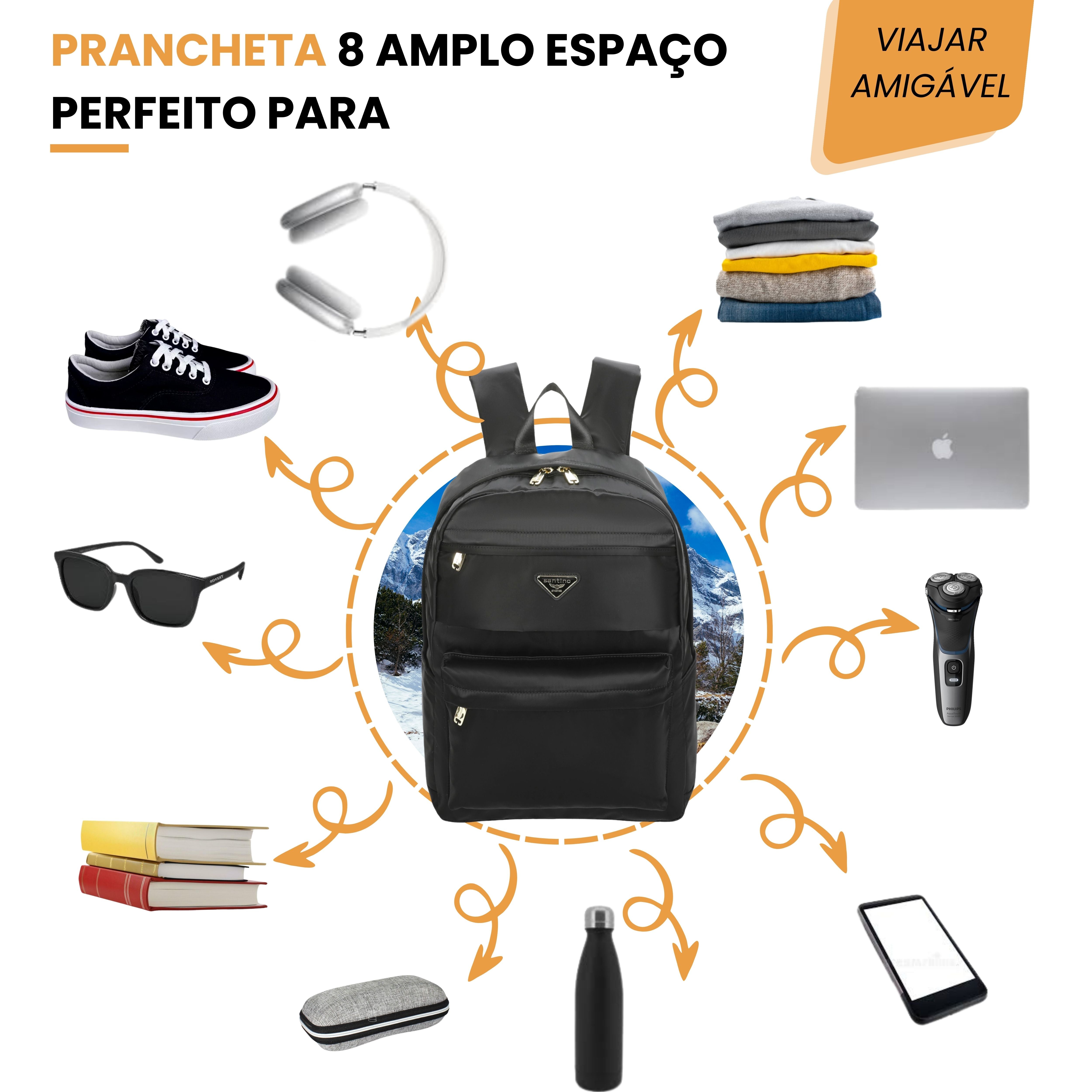 Blossom Santino Backpack Bag - SAB409U01 - Black