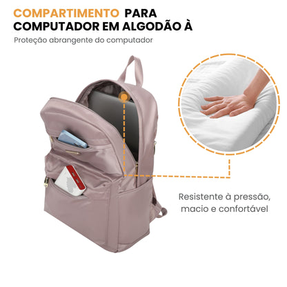Bolsa Mochila Blossom  Santino - SAB409U62 -  Rosa Claro