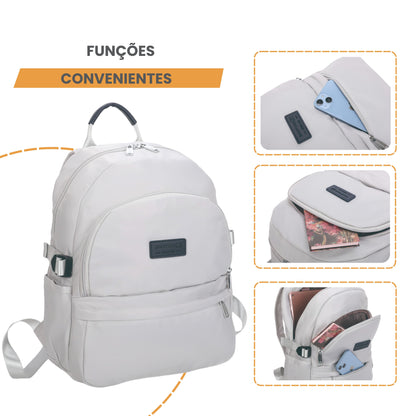 Bolsa Mochila Frésia Santino - SAB411U68 - Off White