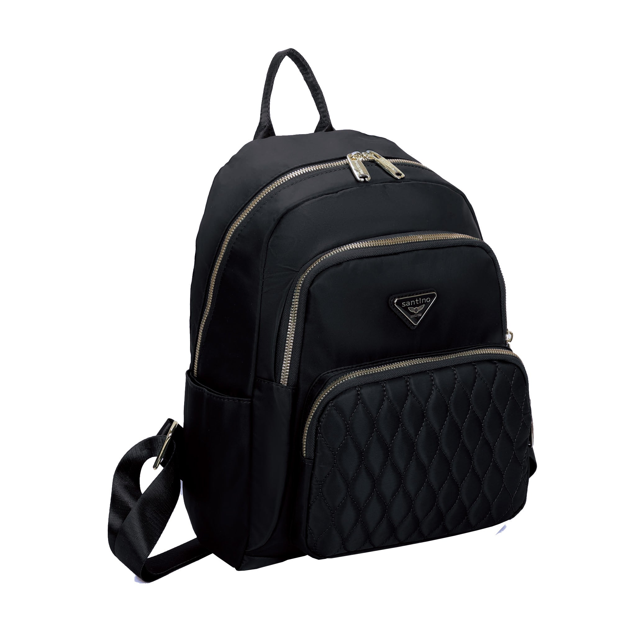 Bolsa Mochila Amarílis Nylon Santino Preta SAB412U01