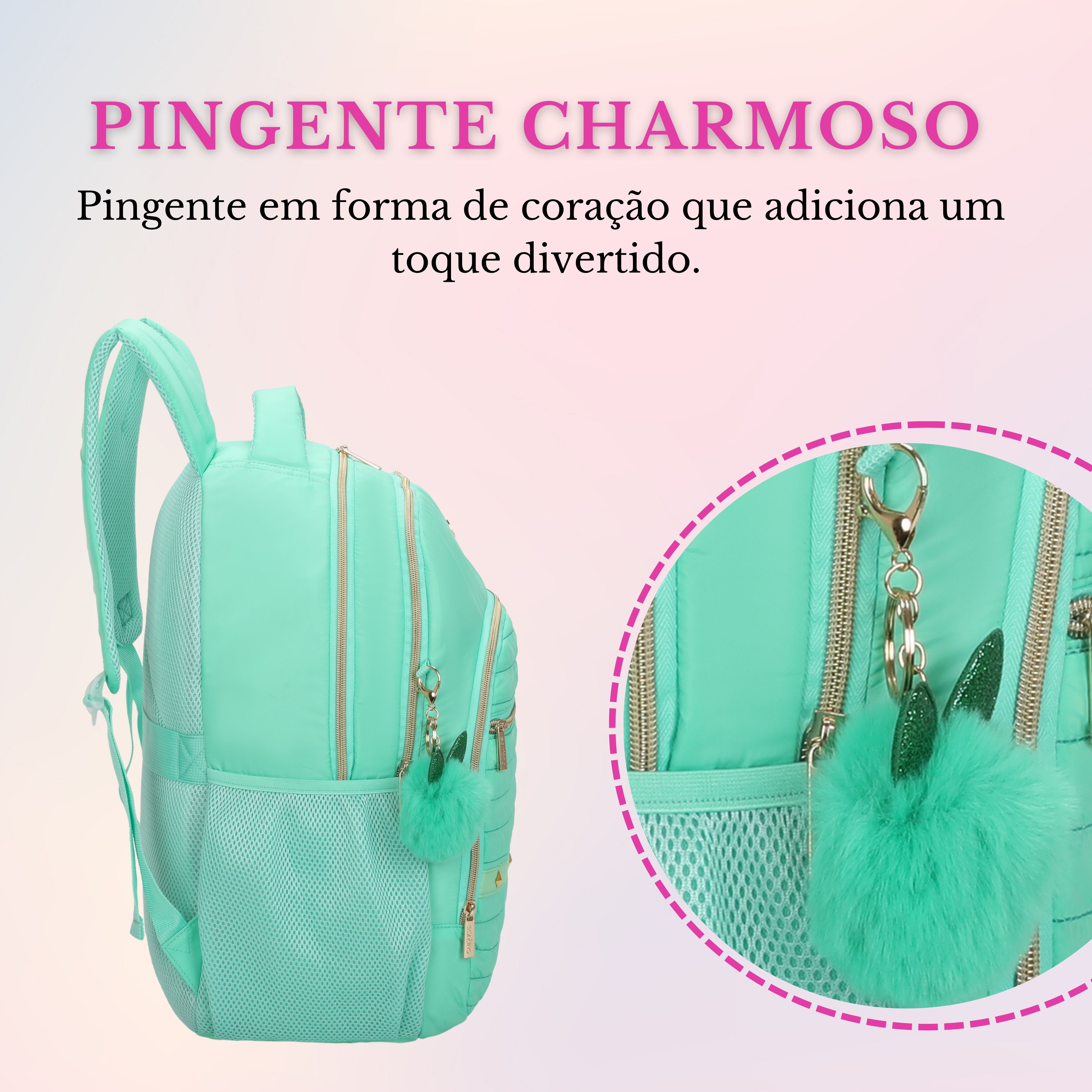 Bolsa Mochila Rania Santino - SAB415U53 - Pistache