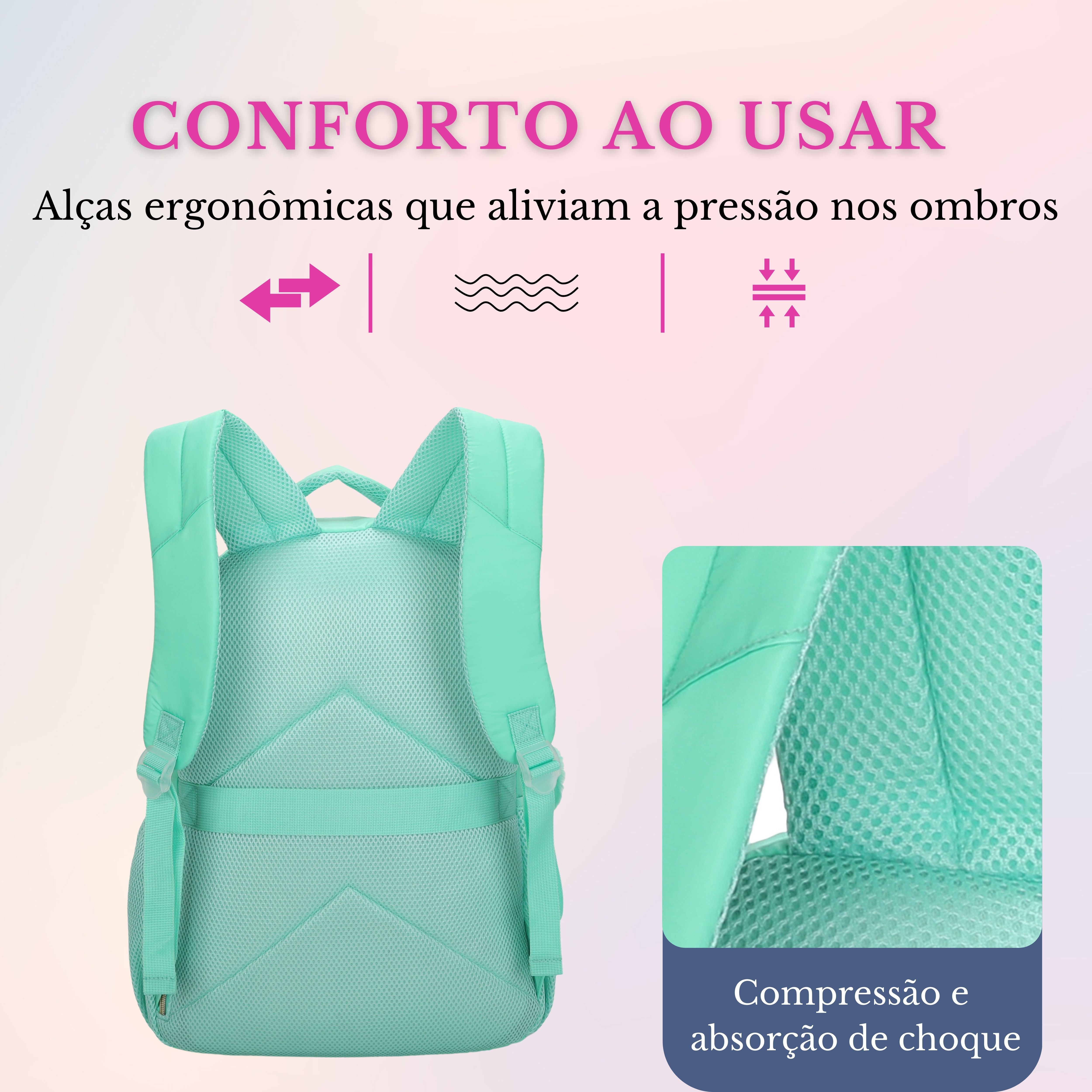Bolsa Mochila Rania Santino - SAB415U53 - Pistache